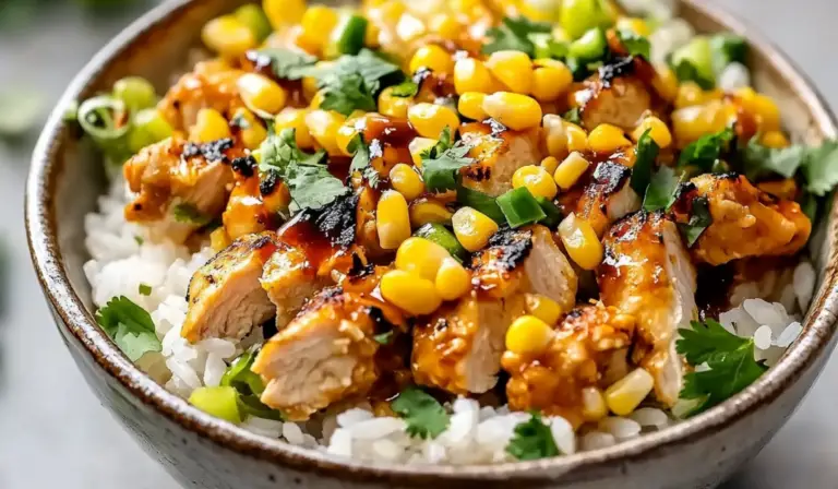 Street Corn Chicken Rice Bowl: A Flavorful, Easy-to-Make Meal for Beginners
