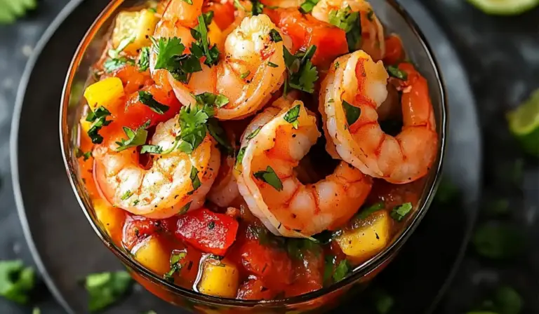 Easy Mexican Shrimp Cocktail with Avocado & Lime: A Fresh Seafood Delight