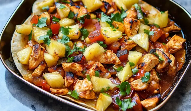 One-Pan Chicken & Pineapple Tacos: A Flavorful Weeknight Dinner for Beginners