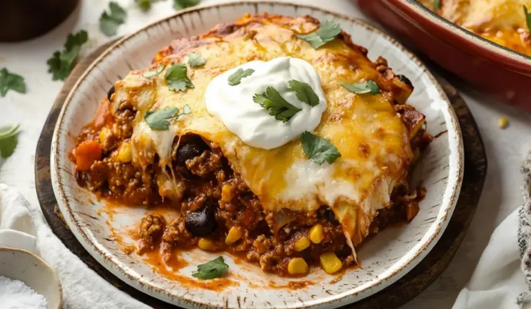 Beef Enchilada Casserole: A Beginner-Friendly Recipe Packed with Flavor