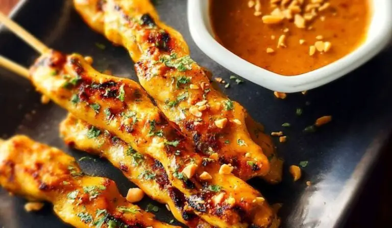 Chicken Satay with Peanut Sauce