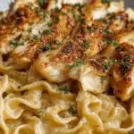 Chicken Buttered Noodles in a serving bowl