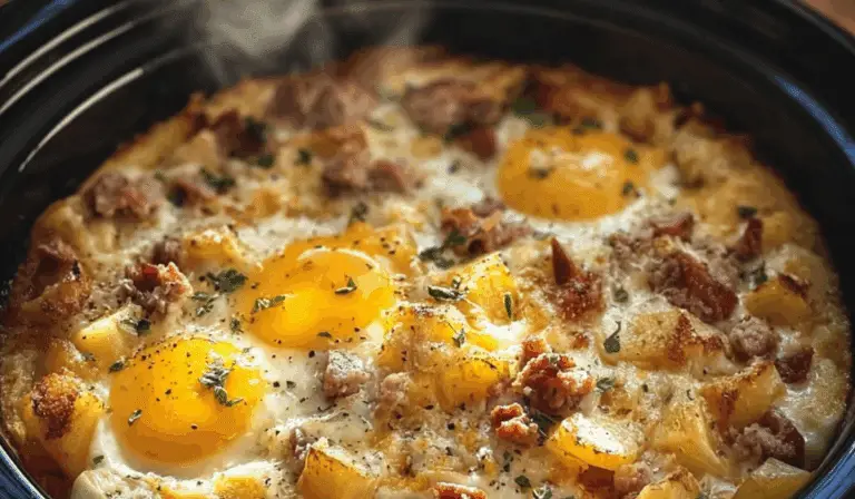 Mountain Man Crock Pot Breakfast hearty dish
