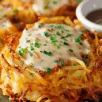 Hash Browns Breakfast Stacks served on a breakfast table
