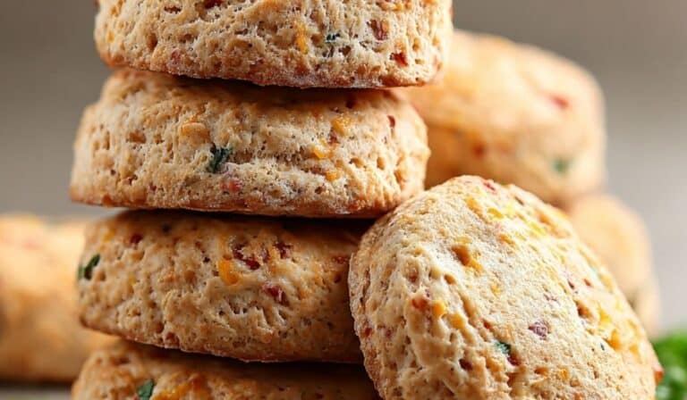 Breakfast Protein Biscuits fresh from oven