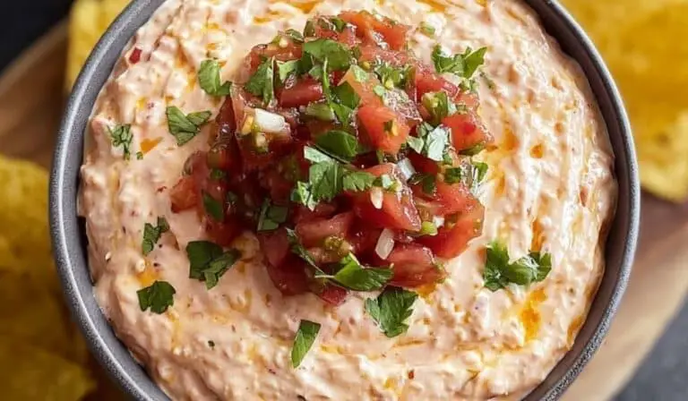 Cream Cheese Salsa Dip with tortilla chips