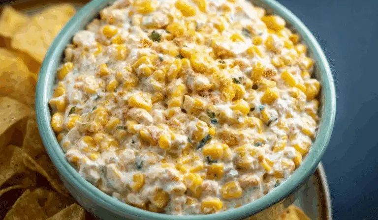 Out-of-this-World Corn Dip with tortilla chips