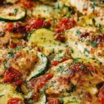Mediterranean Chicken Zucchini Bake featured image