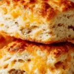 Breakfast Butter Swim Biscuits in buttered cast iron pan