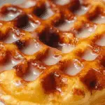 Low Carb Donut Chaffle on plate