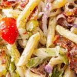 Italian Grinder Pasta Salad with meats and veggies