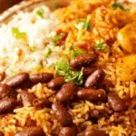 African Rice and Beans authentic dish