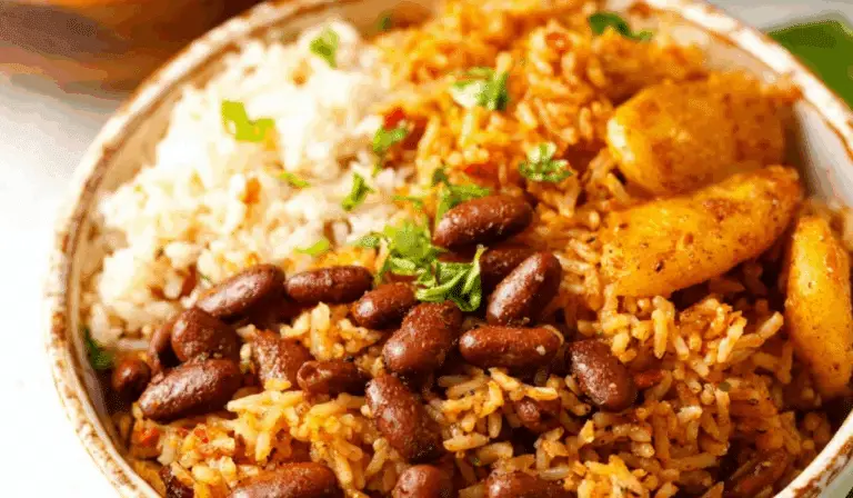 African Rice and Beans authentic dish