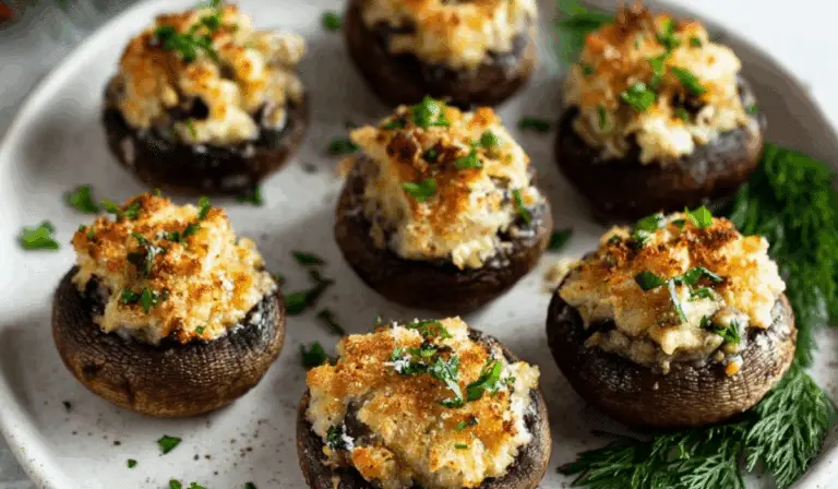 Stuffed Mushrooms Appetizer Platter