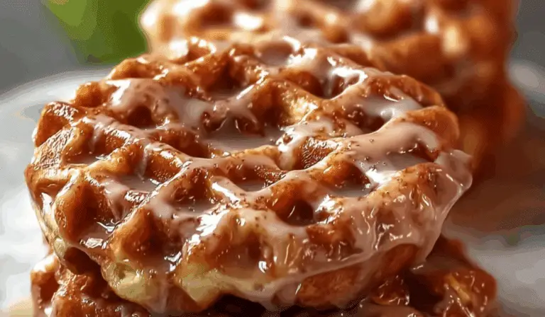 Apple Fritter Waffle Donuts breakfast scene