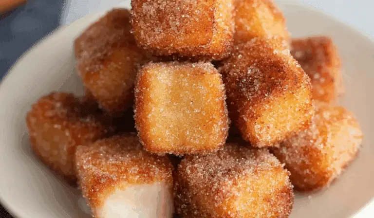 Cake Churro Bites on plate