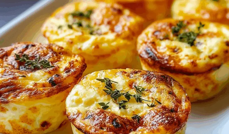Cottage Cheese Egg Bites on rustic breakfast table
