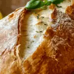 Crusty Italian Bread on Wooden Board
