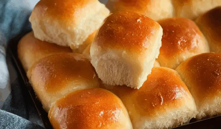 Easy 30-Minute Dinner Rolls on wooden table