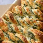 Christmas Tree Spinach Dip Breadsticks festive table