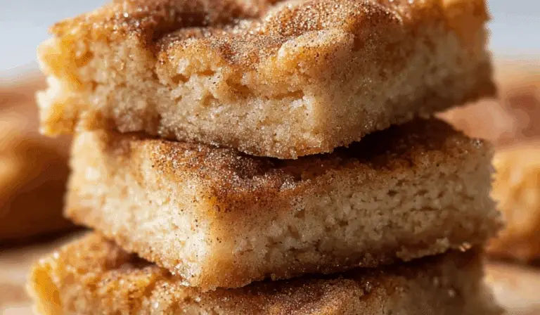 Cinnamon Sugar Blondies dessert