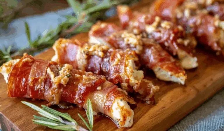 Crispy Prosciutto Wrapped Boursin Cheese Appetizer holiday tray