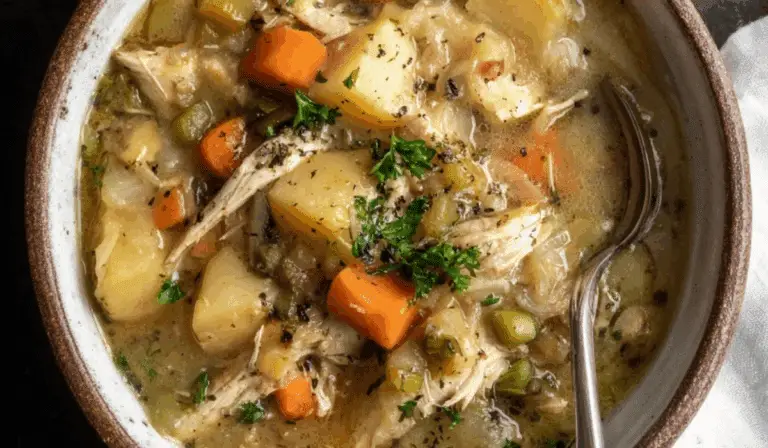 slow-cooker-chicken-stew-served-hot