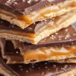 Saltine Candy Delight Also Known as Christmas Crack holiday tray