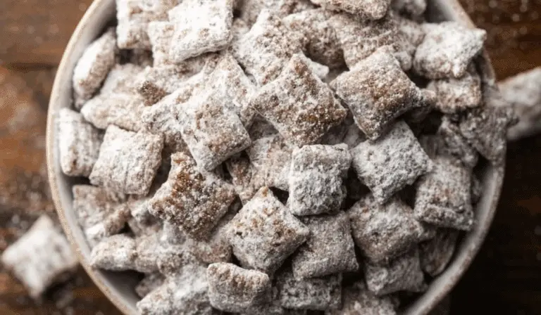 Midwestern Puppy Chow in a bowl