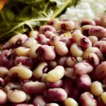 Southern Purple Hull Peas with cornbread