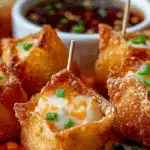 Crab Rangoon Bombs on a serving board