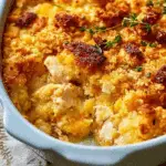 Neiman Marcus Chicken Casserole fresh from oven