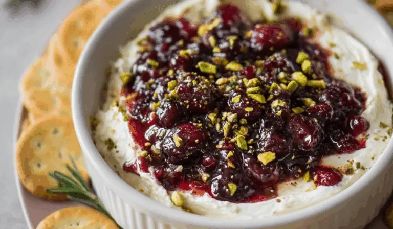 Cranberry Whipped Feta Dip holiday appetizer