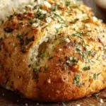 Garlic Parmesan Herb Bread fresh out of the oven