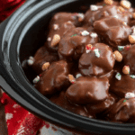 Christmas Crock Pot Candy in holiday kitchen