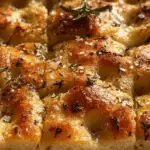 Homemade Focaccia Bread fresh from oven