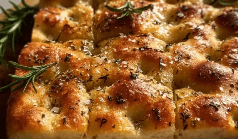 Homemade Focaccia Bread fresh from oven