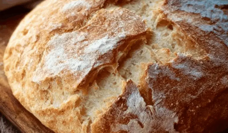 Rustic Italian Crusty Bread fresh from oven