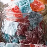 Hard Tack Candy in holiday jar