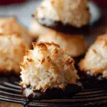 Coconut Macaroons cooling on a rack
