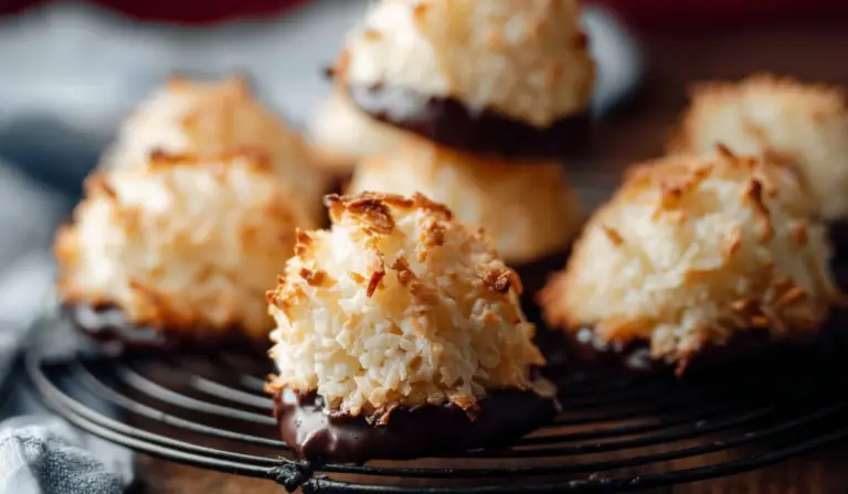 Coconut Macaroons cooling on a rack