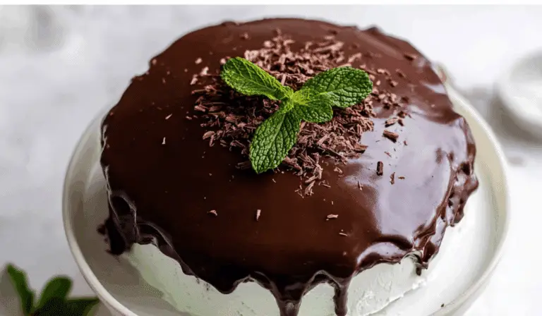 mint chocolate cake whole dessert