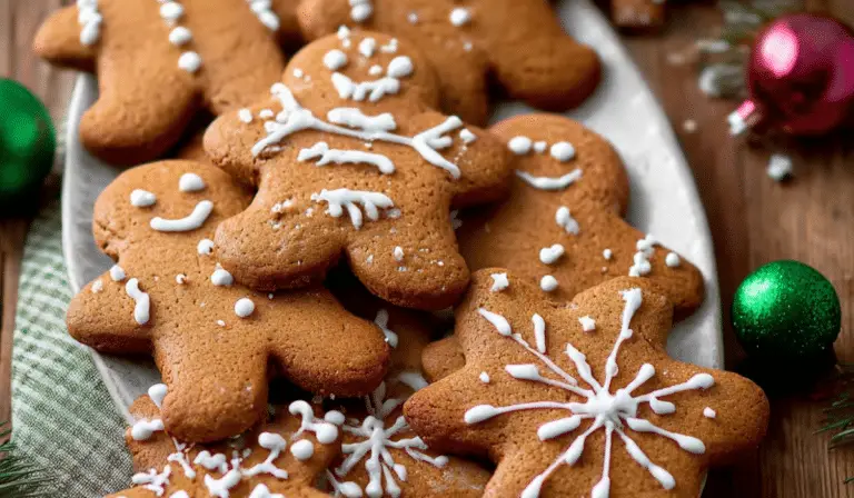 Gingerbread Cookies with icing decorations