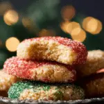 Christmas Cookie Sparkles on festive plate