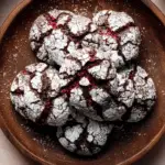 Chocolate Raspberry Crinkles fresh from oven