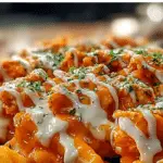 Buffalo Chicken Fries with cheese and ranch