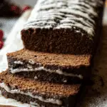 Spiced Gingerbread Loaf on wooden board