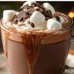 Decadent Slow Cooker Hot Chocolate in cozy mug